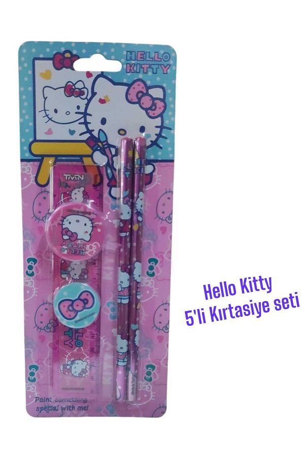 Hello Kitty-مجموعة قرطاسية مكونة من 5 قطع 1