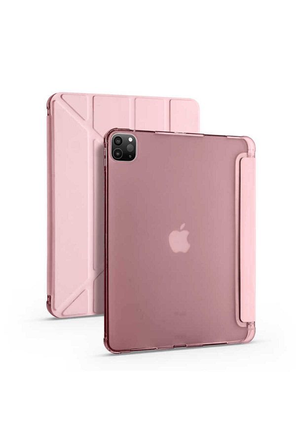 Megafox Teknoloji Apple iPad Pro 12.9 2020 - Compatible Tri Folding Tablet  Case, Rose Gold - Trendyol
