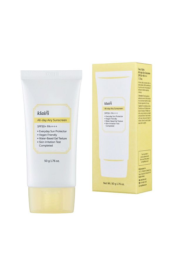 Dear Klairs-Korendy All Day Airy Sunscreen - Spf 50 Pa Light Texture Water Based Chemical Filtered Sunscreen 50gr 1