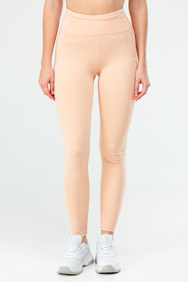 speedlife-High Waist Recovery Micro Slim Fit Women's Tights - Salmon SD0898 1