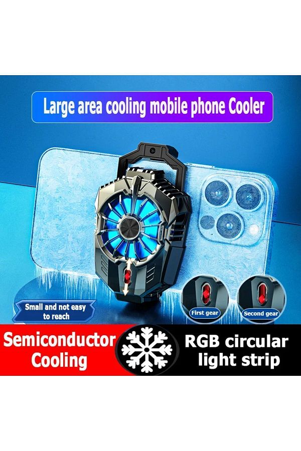 Nilpro-X20 Boxed - Universal Silent Led Phone Cooler Compatible with Iphone Android, Pubg Cod Fan Radiator 1