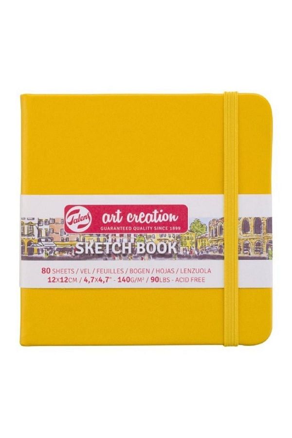 Talens-Art Creation Sketch Books Sketchbook 140gr12 X 12 Yellow 1