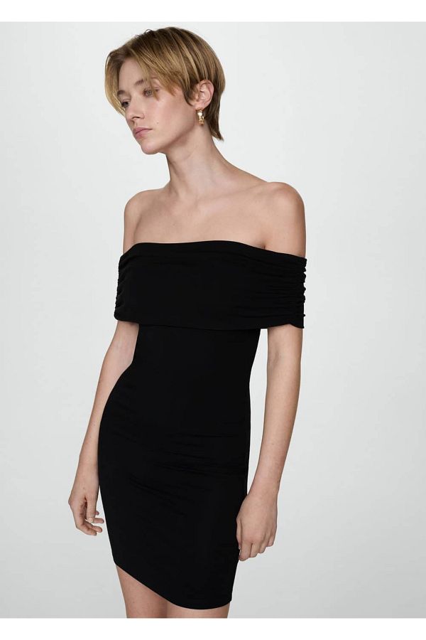 Mango off shoulder dress online