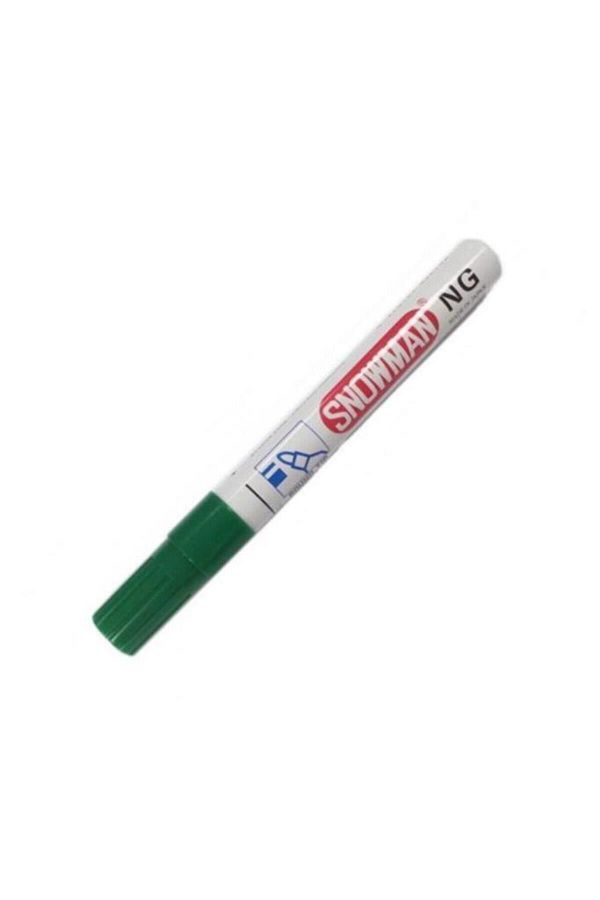 Snowman-Green Permanent Marker - Round Tip Round Package Cg-12-12 1