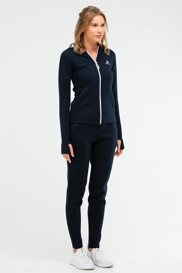 Speedlife Navy Blue Regular Cotton Hooded Women s Tracksuit Set Sa2349 Trendyol