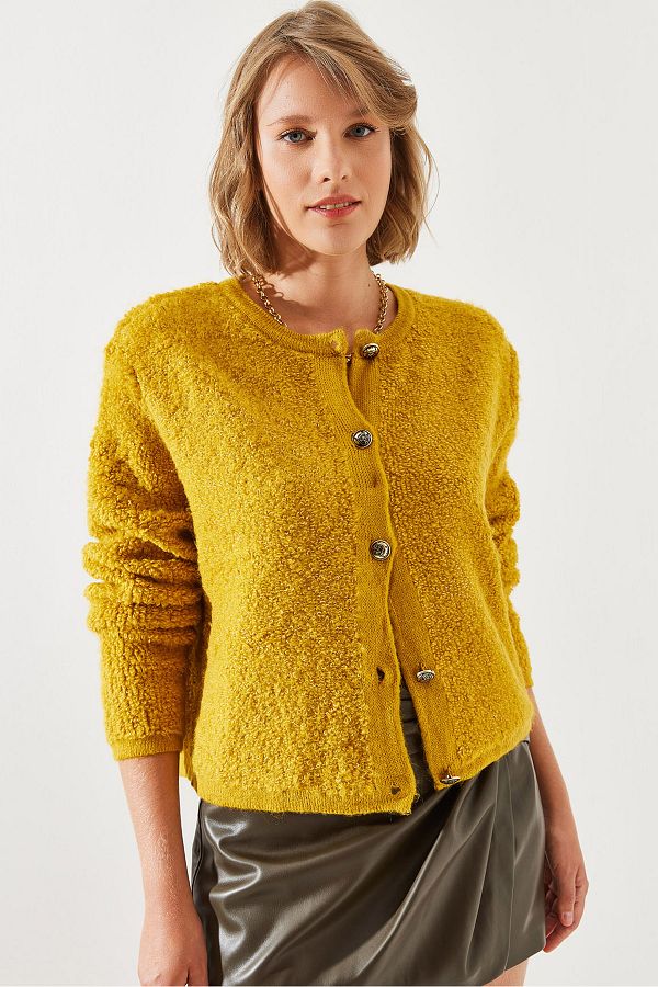 Womens yellow cardigan discount