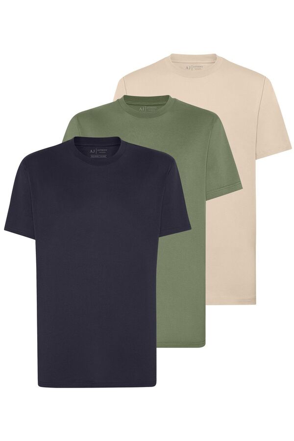 ANTHONY JACKSON-Ανδρικό T-Shirt Premium - Κουτί 3 τεμαχίων, Starlight 1