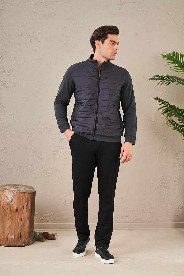 PJS-23724 Men's Zippered Tracksuit Set 1