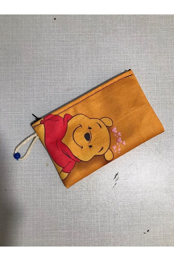 owl bag-Cute Bear - Winnie The Pooh Patterned Design Cloth Pen Holder-wallet 1