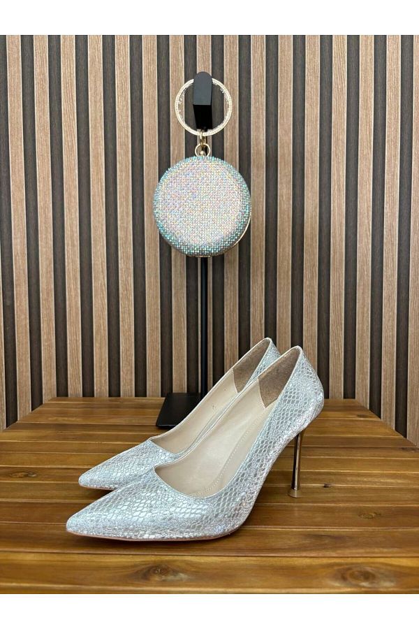 Silver pencil heels on sale