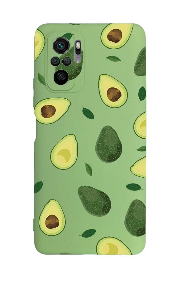 mooodcase-حافظة هاتف متوافقة مع هاتف Xiaomi Redmi Note 10s بنمط الأفوكادو 1