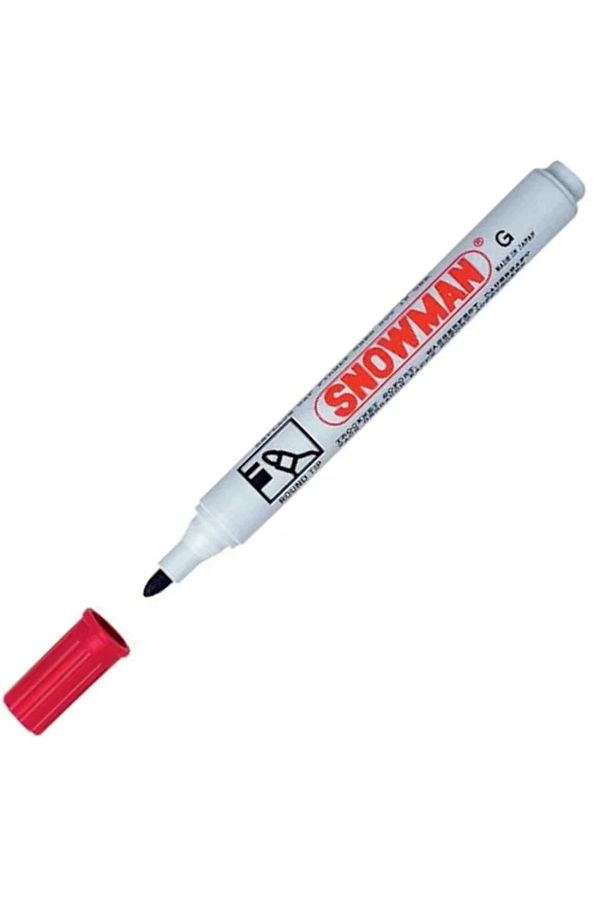 Snowman-Marker Permanent Round Tip Red Cg-12 - Pack of 12 1