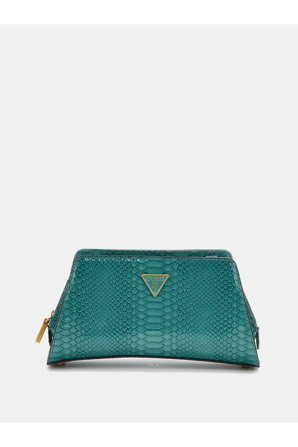 Guess-Annita Python-Patterned Technical Crossbody Bag 1