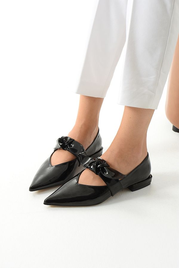 Bobs black leather shoes online