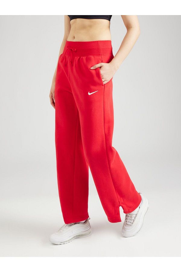 Nike Phoenix Fleece Red Women s Sweatpants High Waist and Spanish Leg Trendyol