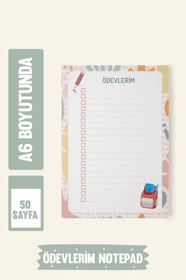 Srctech-50 Sheets A6 Homework Notebook 1