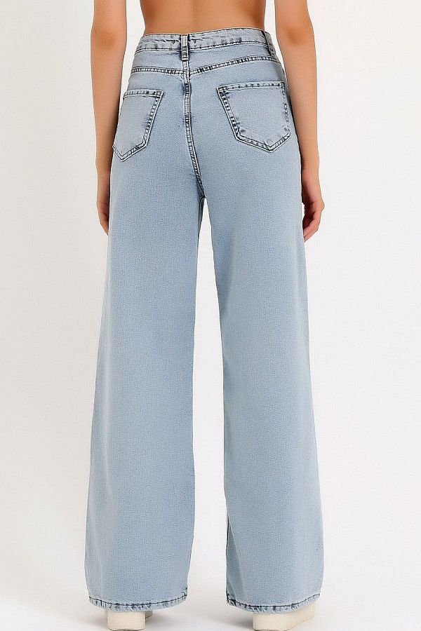 Wide leg mom jeans best sale