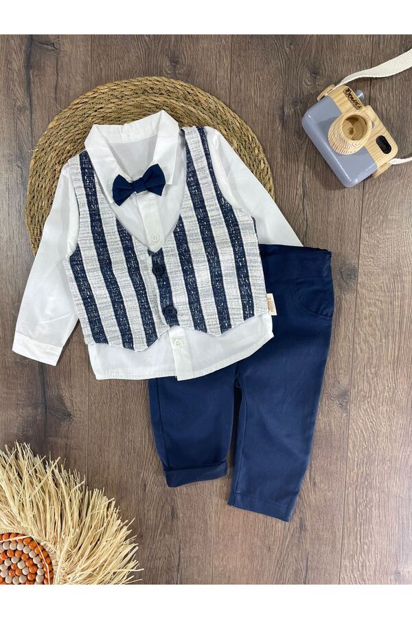 bebicix 2-Piece Bow Tie Set for Baby Boy- Trendyol