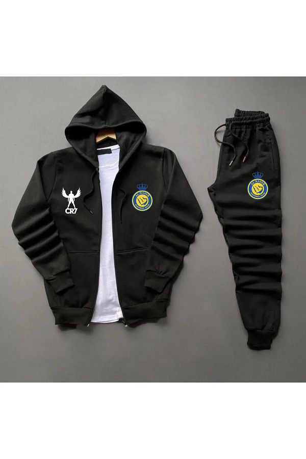 Pisa Art-Al Nassr X Cr7 Special Design Wing Tracksuit Set - Lower and Upper Set 1