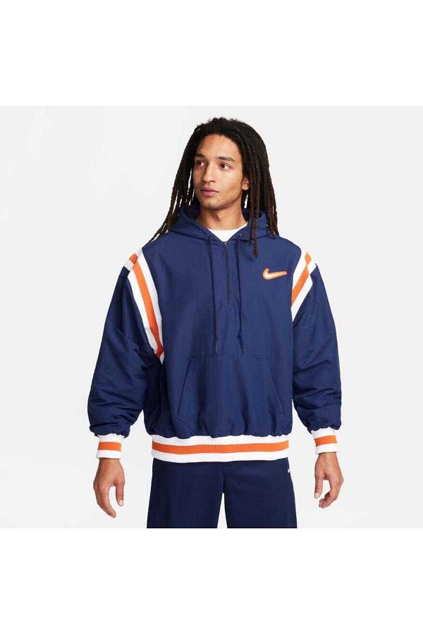 Nike Men s Blue Half Zip Authentics Woven Half Zip Sweatshirt Fd5918 Trendyol