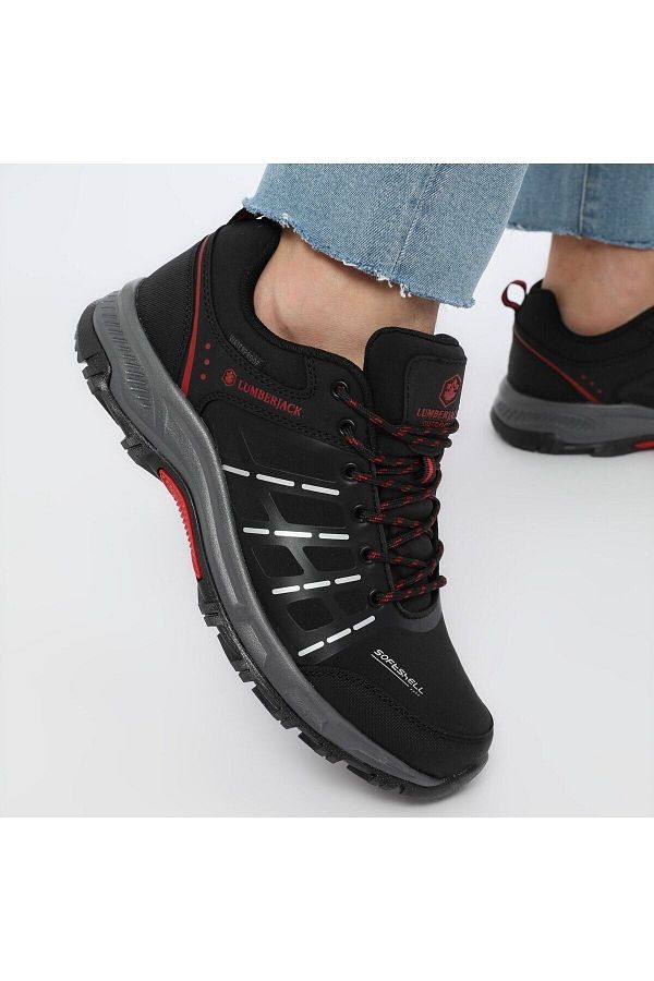 Lumberjack Pantofi impermeabili pentru b rba i Duncan Low Waterproof Negri Trendyol