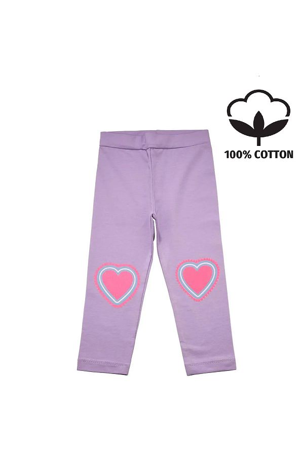 Timi Kids Heart Baby Girl Tights Lilac Trendyol