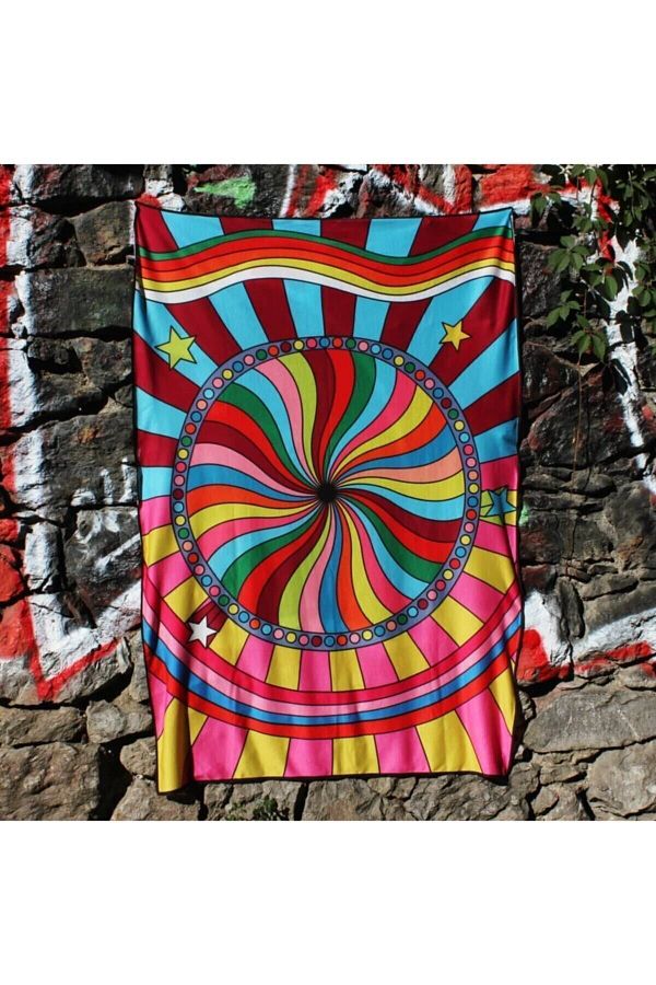 WANDER TAPESTRY 60s Psychedelic Hippie Designed Wall Cloth Tapestry 150x105 Trendyol