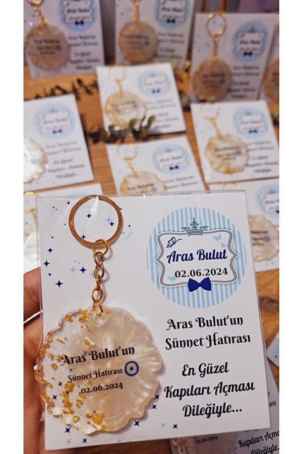 SevgiliAtolyemm ÜZERİ YAZILI ANAHTARLIK SÜNNET BEBEK DOĞUM GÜNÜ  BABYSHOWER MEVLÜT HEDİYELİKLERİ  10