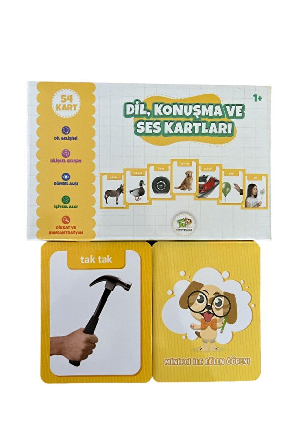 MİNİPOİ Okul Öncesi Konuşma Dil  Ses Ve Taklit Kartları Bebekler