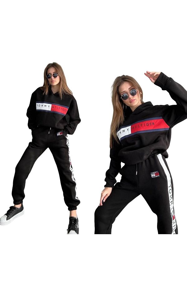 Tommy Hilfiger Denim Tommy Hilfiger Black Tracksuit Set Trendyol