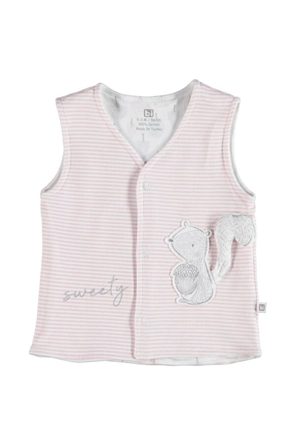 Bibaby Sweety Kız Bebek Yelek (61368)- Pembe