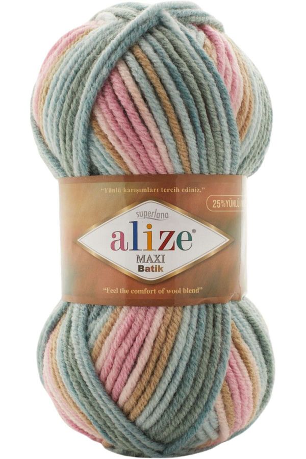 Alize Superlana Maxi Batik 7803 Hand Knitting Thread Trendyol