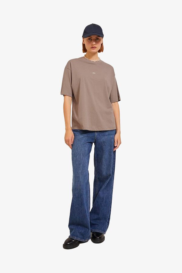 JJXX Jxandrea Women's Brown T-Shirt 12205777 -Brindle- Trendyol