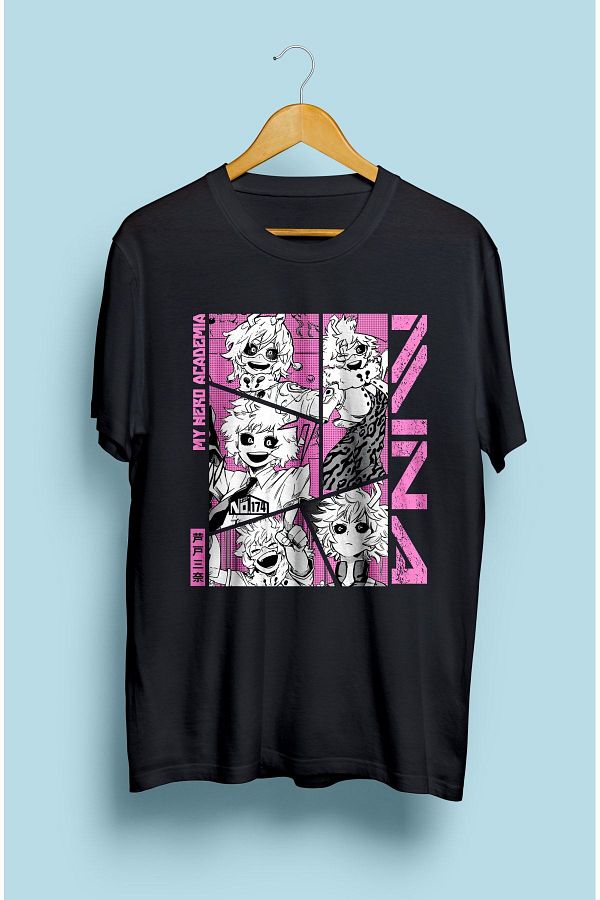 CONSTRAİN-My Hero Academia - Mina Ashido Anime Character Patterned Custom T-Shirt 1