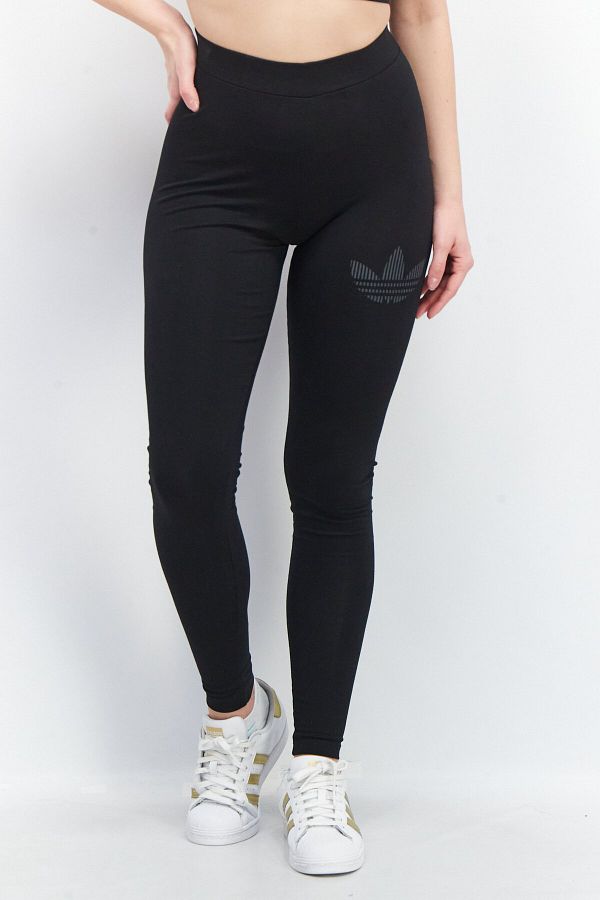 adidas Women Sportswear Fit Brand Logo Leggings Black Trendyol