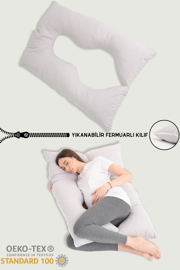 BabyModa Çift Taraflı Yıkanabilir Destekli Hamile Yastığı