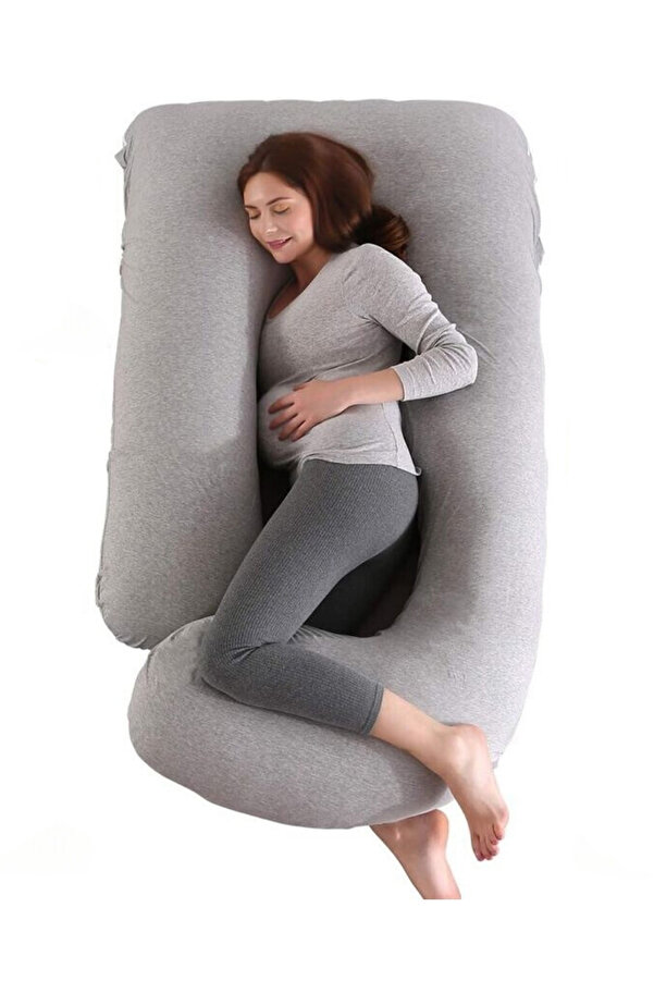 38 OtuzSekiz Şekilli Tam Vücut Yastığı Çıkarılabilir Kılıflı Hamile Yastığı