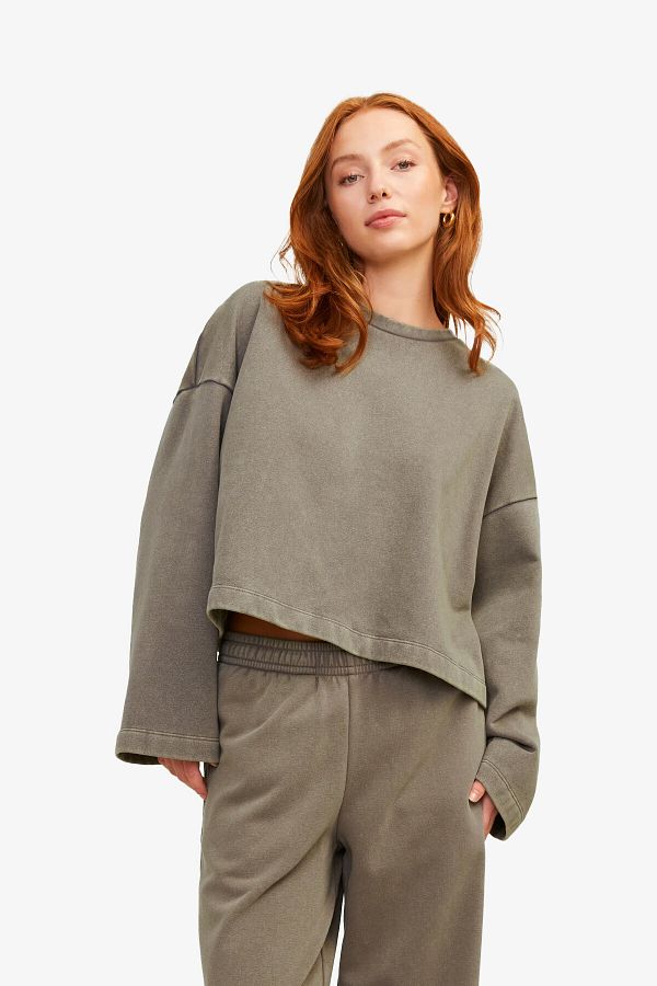 JJXX-Jxelizabeth Loose Women's Brown Sweatshirt 12263614 -Morel 1