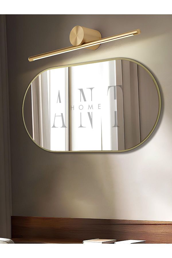 ant home-Model Alpha Decorative Mirror Wall Mirror Console Mirror Mdf Ellipse Mirror 1