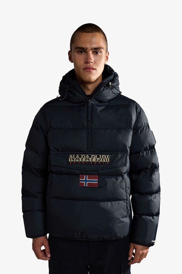 Napapijri black coat discount