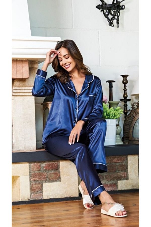 secret moda New Design Very Stylish Women s Pajamas Set with Satin Shirts Trendyol