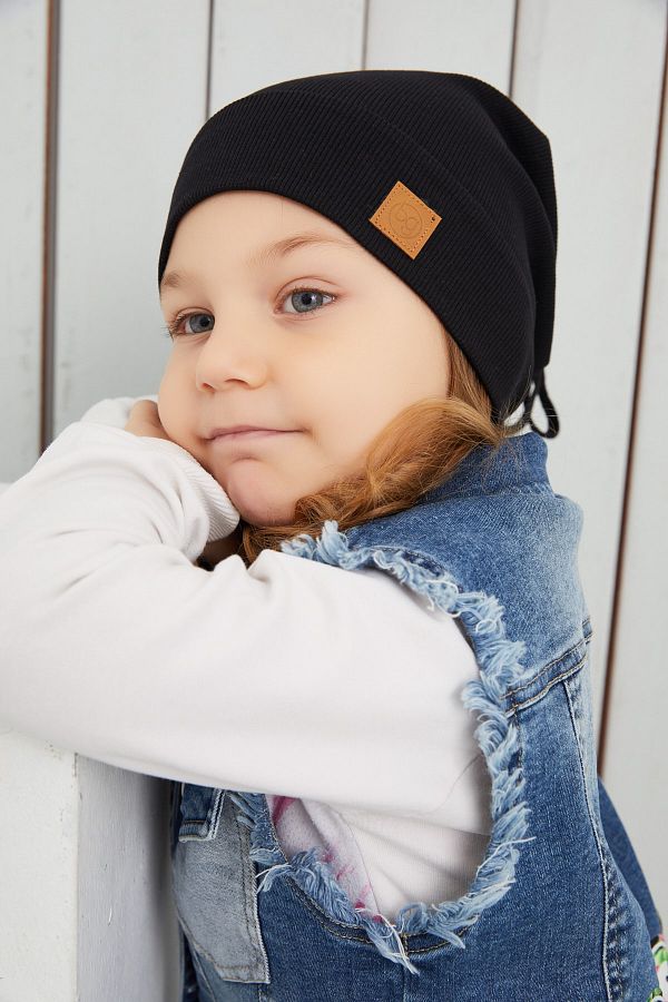 Babygiz Baby Girl Kid Black Hat Beanie Handmade Comfortable Skin friendly 100 Cotton Camisole Trendyol