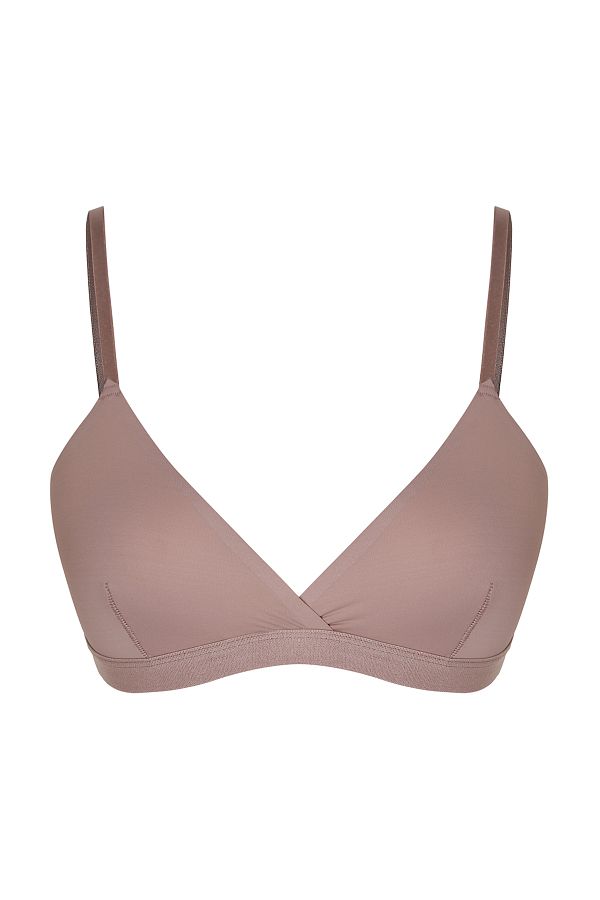 Trendyol Collection-Pletená podprsenka Mink Micro String Strap Triangle Bralette THMSS21SU0014 1