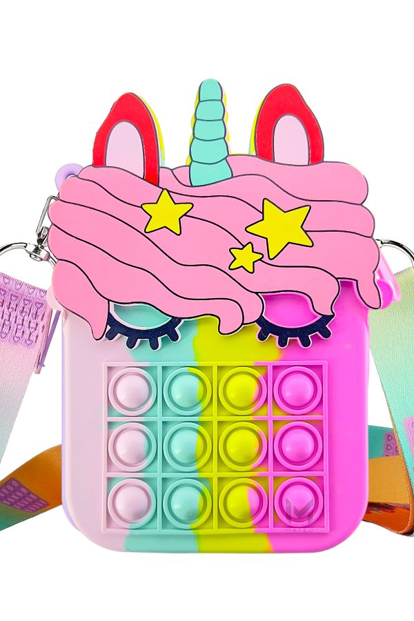 MATEO-Unicorn Pop It - Soft Silicone, Mixed Color School 1