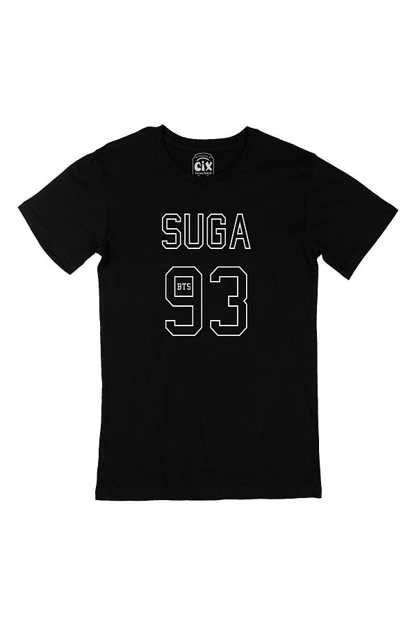 Cix-Bts Bangtan Boys Suga 93 Black T-Shirt 1