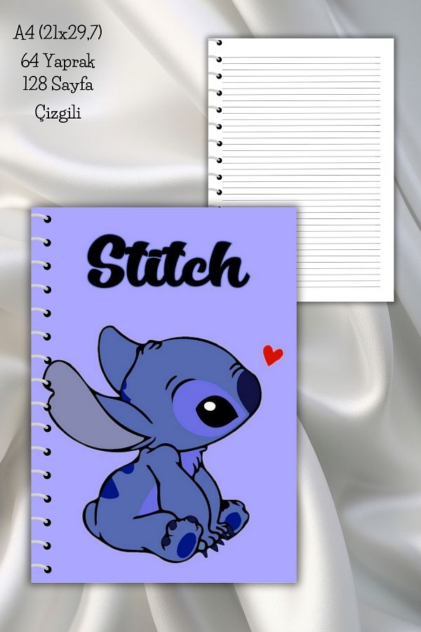 daily notebook-دفتر ملاحظات مدرسي مخطط حلزوني مكون من 64 صفحة - مقاس A4 (21x29,7 سم) 1