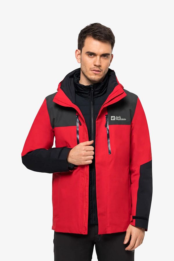 Jack wolfskin red jacket outlet
