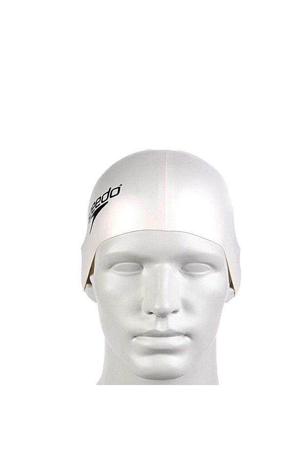 SPEEDO-Бял унисекс силиконов обикновен плосък костен 8-709910010 1