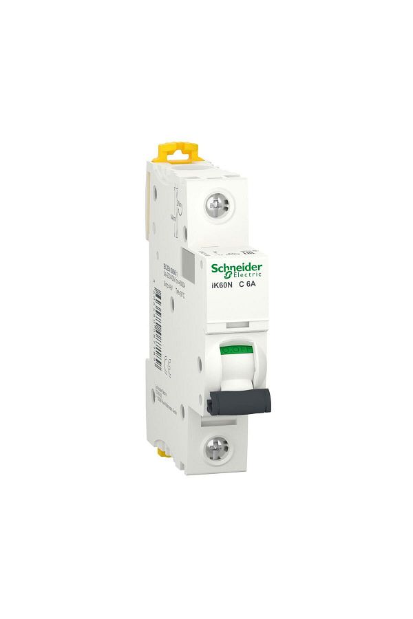 Schneider Electric-Acti9 Ik60n A9k24106 6A Fuse - 1P, 6KA, C Curve 1