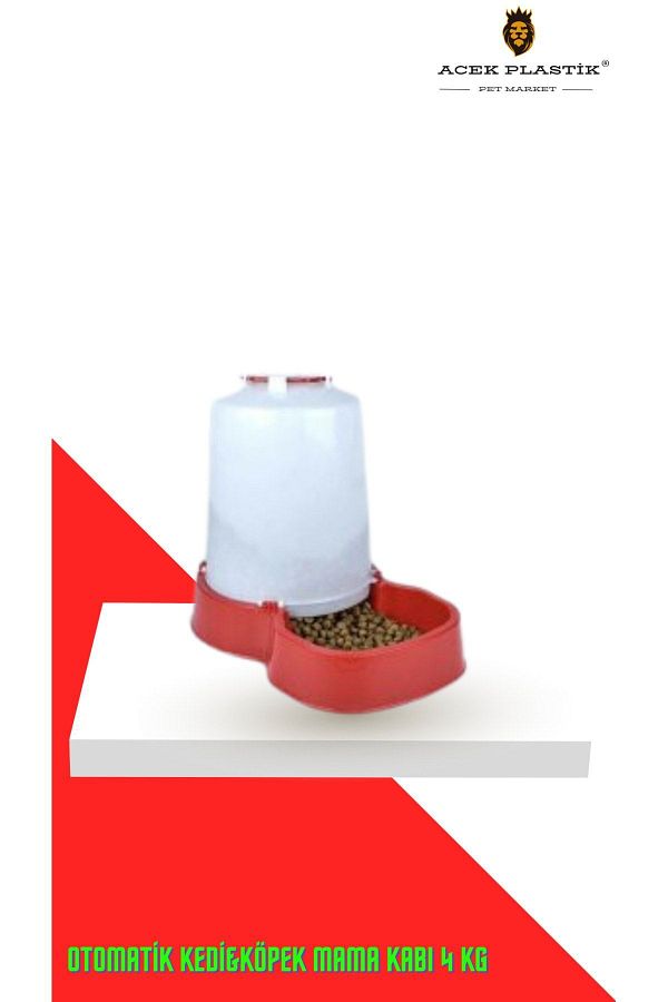 A.C.E.K PLASTİK-Automatic Cat & Dog Food Container 4 Kg 1